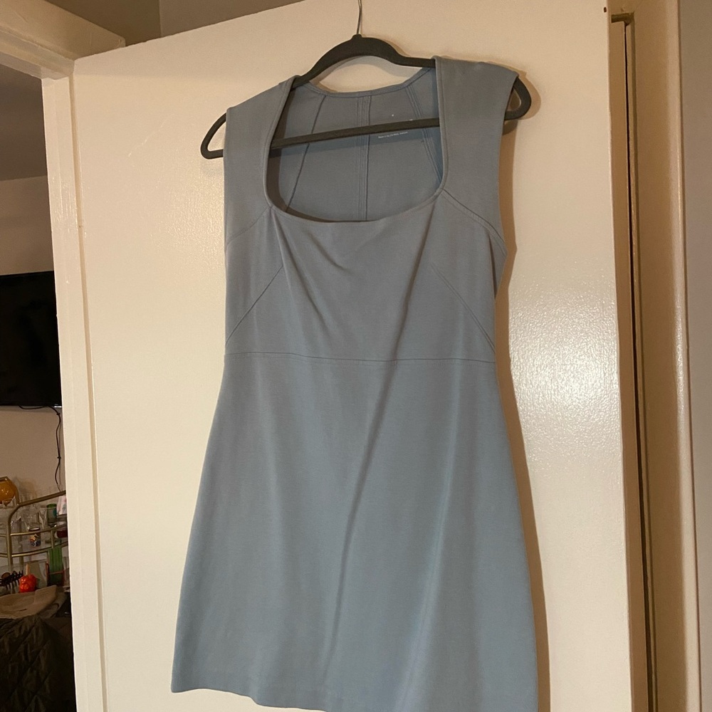 Cute Blue Sleeveless Dress
